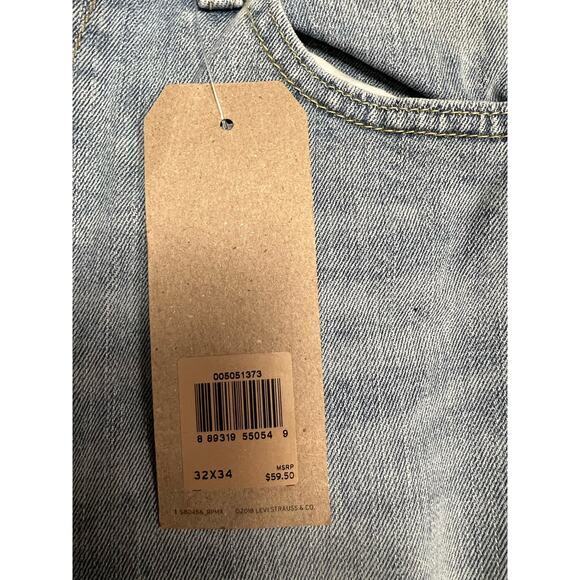 Mens Levi's Strauss & Co light wash jeans 505‎ 32X34 - Picture 8 of 8